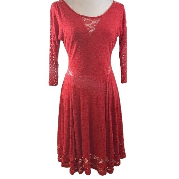 Free People Red Dress Size SP - Picture 1 of 6